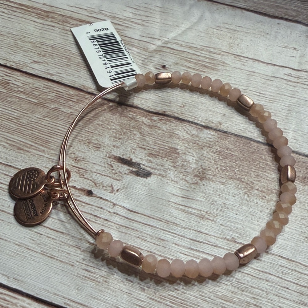 Alex and Ani Rose Gold Beaded Bracelet